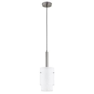 LAMPA WISZĄCA ALFA MAVRO CZARNY CHROM & BIAŁA 1 x E27 / 61721
