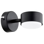 MINIMALISTYCZNY NOWOCZESNY KINKIET ALFA ENISEC CZARNY 1 x GX53 / 91554