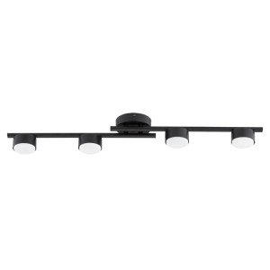 NOWOCZESNA MINIMALISTYCZNA LAMPA SUFITOWA ALFA AXUM CZARNA 4 x GX53 / 63462