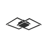 LAMPA SUFITOWA LED 2026 28W 3000K SAGRE BLACK ALUMINUM & ACRYLIC LED | 28W | 3000K | 2000Lm | CRi 80 | Triak ściemniający