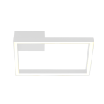 LAMPA SUFITOWA 2030 LED - LAMPA ŚCIENNA 15W 3000K SAGRE WHITE ALUMINIUM & AKRYL LED | 15W | 3000K | 960Lm | CRi 80 | Triak ściemniający