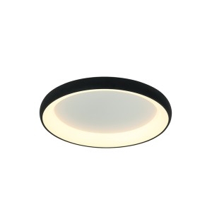 LAMPA SUFITOWA 2040 LED 32W 3000K SAGRE BLACK ALUMINUM - AKRYL LED | 32W | 3000K | 1800Lm | CRi 80 | Triak ściemniający