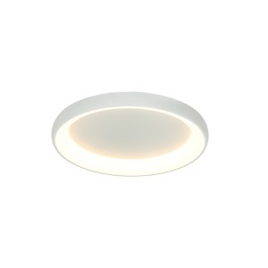 LAMPA SUFITOWA LED 2041 32W 3000K SAGRE WHITE ALUMINIUM - AKRYL LED | 32W | 3000K | 1800Lm | CRi 80 | Triak ściemniający