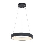 2044 LAMPA WISZĄCA LED 32W 3000K ALUMINIUM - AKRYL LED | 32W | 3000K | 1800Lm | CRi 80 | Triak ściemniający