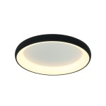 LAMPA SUFITOWA LED 2048 43W 3000K BLACK SAGRE ALUMINIUM - AKRYL LED | 43W | 3000K | 3715Lm | CRi 80 | Triak ściemniający