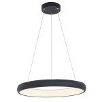 2052 LAMPA WISZĄCA LED 50W 3000K BLACK ALUMINUM - AKRYL LED | 50W | 3000K | 4080Lm | CRi 80 | Triak ściemniający