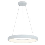 2053 LED LAMPA WISZĄCA 50W 3000K BIAŁY ALUMINIUM - AKRYL LED | 50W | 3000K | 4080Lm | CRi 80 | Triak ściemniający
