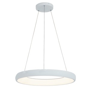 2053 LED LAMPA WISZĄCA 50W 3000K BIAŁY ALUMINIUM - AKRYL LED | 50W | 3000K | 4080Lm | CRi 80 | Triak ściemniający