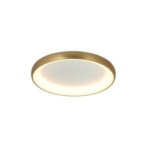LAMPA SUFITOWA LED 2042 32W 3000K GOLD MATTE ALUMINIUM - AKRYL LED | 32W | 3000K | 1800Lm | CRi 80 | Triak ściemniający