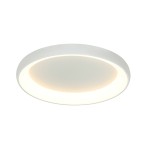 LAMPA SUFITOWA LED 2057 55W 3000K SAGRE WHITE ALUMINIUM - AKRYL LED | 55W | 3000K | 4080Lm | CRi 80 | Triak ściemniający