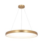 2062 LAMPA WISZĄCA LED DO WNĘTRZA 60W 3000K GOLD ALUMINIUM - AKRYL LED | 60W | 3000K | 4800Lm | CRi 80 | Triak ściemniający