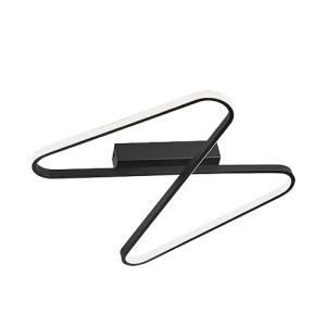 LAMPA SUFITOWA 2064 45W 3000K METAL - ALUMINIUM - SILIKON - SAGRE BLACK LED | 45W | 3000K | 3040Lm | CRi 80