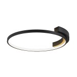 LAMPA SUFITOWA LED 2076 39W 3000K BLACK SAGRE - ALUMINIUM - METAL - SILIKON LED | 39W | 3000K | 2084Lm | CRi 90