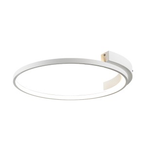 LAMPA SUFITOWA 2077 LED 39W 3000K MATOWA BIEL - ALUMINIUM - METAL - SILIKON LED | 39W | 3000K | 2084Lm | CRi 90