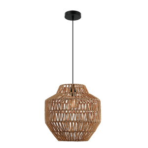 20236 LAMPA WISZĄCA E27 MAX 40W METAL - LINA