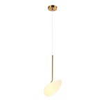 20255 LAMPA WISZĄCA LED Z POJEDYNCZYM ŚWIATŁEM 5W 3000K ALUMINIUM - OPAL GLASS