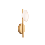 LAMPA ŚCIENNA LED 22061 – 7W, METAL I SZKŁO, MATOWE ZŁOTO