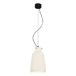 Lampa wisząca 22236 – biała glina, 1xE27