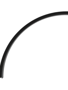 Magnetyczna zakrzywiona szyna 48V 22277 – łuk 90°, Ø900 mm, natynkowa lub wisząca