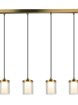 Lampa wisząca LED 23020 – elegancka linia światła w złotym wykończeniu