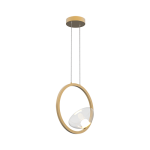 Lampa wisząca LED 23028 – subtelna elegancja w złotym wykończeniu