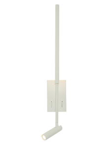 Lampa ścienna LED 23040 – hotelowe oświetlenie do czytania z regulowanym światłem