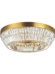 Lampa sufitowa LED 23047 – elegancja kryształu i antycznego mosiądzu