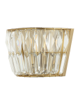 Lampa ścienna 23050 – elegancja kryształu i antycznego mosiądzu