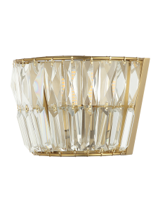 Lampa ścienna 23050 – elegancja kryształu i antycznego mosiądzu