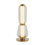 Lampa stołowa LED 23060 7W 3000K – złota metalowa podstawa z kloszem w kształcie kieliszka