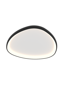 Lampa sufitowa LED 23087 32W 3000K – czarny mat, aluminium i akryl, ściemnialna Triac