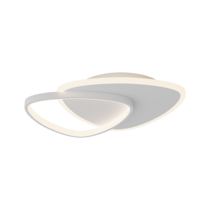 Lampa sufitowa LED 23092 36W 3000K – biały mat, aluminium i akryl, ściemnialna Triac