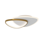 Lampa sufitowa LED 23093 36W 3000K – złoty mat, aluminium i akryl, ściemnialna Triac