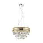 P0525-04A-F4V6 NAICA LAMPA WISZĄCA ZŁOTA/GOLD