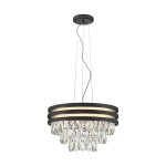 P0525-04A-P7D7 NAICA LAMPA WISZĄCA ZŁOTA&CZARNA/GOLD&BLACK