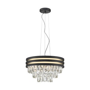 P0525-04A-P7D7 NAICA LAMPA WISZĄCA ZŁOTA&CZARNA/GOLD&BLACK