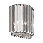 Kinkiet Prince W0360-01A-B5AC – chrom z kryształowymi detalami
