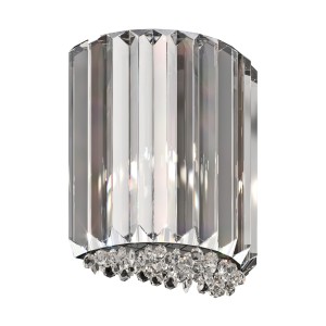 Kinkiet Prince W0360-01A-B5AC – chrom z kryształowymi detalami