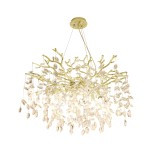 Lampa wisząca Cindy MD4115-1-EGN – złota z kryształowymi elementami