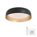 Lampa sufitowa OSKO 14215-18 – czarna ze złotym akcentem LED