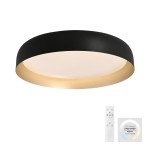 Lampa sufitowa OSKO 14216-18 – czarna ze złotym akcentem LED