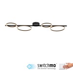 Lampa sufitowa MINI RITUS 14211-18 – czarna LED
