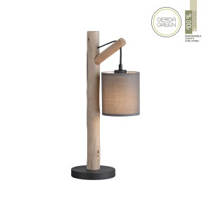 Lampa stołowa GREEN TRIBU 15784-29 – drewno / beżowy