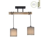 Lampa sufitowa GREEN TRIBU 15782-29 – drewno / beżowy