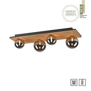 Lampa sufitowa GREEN STIKA 15209-79 – drewno