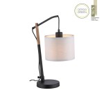 Lampa stołowa GREEN SOFIE 14184-16 – czarny / drewno