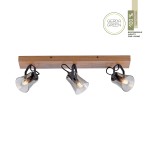 Lampa sufitowa GREEN LANGSTRÖM 11449-79 – czarny / drewno