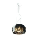 Lampa wisząca CRYSTAL P0076-05L-F4FZ – chrom / transparentna