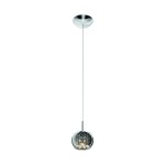 Lampa wisząca CRYSTAL P0076-01A-F4FZ – chrom / transparentna
