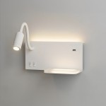 Lampa nocna z półką Shelf Led 4W+5W+2W lewa Biały I  ML6343